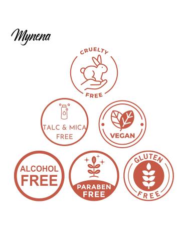 Mynena Shimmer Lip Gloss Topper | Natural Glossy Finish with Jojoba Oil | Vegan & Gluten-Free | Coral - Buy Online on SooperMarket.com