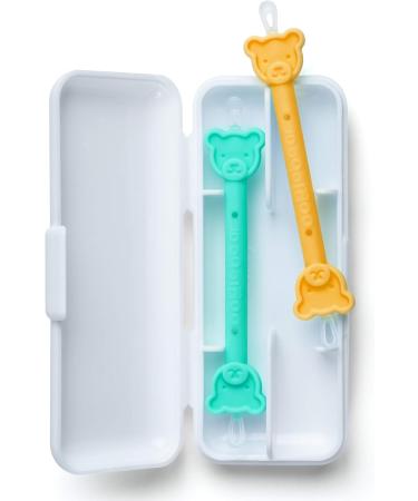 Oogiebear Baby Nasal Aspirator Bulb and 2-in-1 Nose Booger Snot & Ear Wax Gadget - Orange Bundle - Buy Online on SooperMarket.com