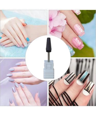 Nail Drill Bits 5 In 1 Nail Drill Bit Nail Polishing Bit for Nail Drill Cone Shape Manicure Drill Bit Cuticle Drill Bits for Nails Gel Polish Nail Art Tool 2.35mm - Buy Online on SooperMarket.com