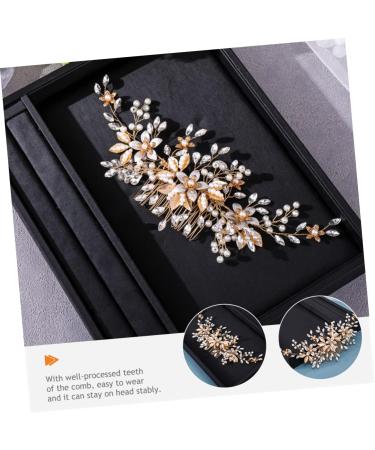 BELLIFFY Headgear Bride Wedding Hair Comb Bridal Flower Hair Comb Wedding Headdress Wedding Pearl Hair Comb Bridal Headpieces for Wedding Bridal Hair Accessories Wedding Hair Accessories - Buy Online on SooperMarket.com