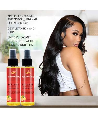 Tape Extensions Remover- Lace Glue Remover - Citrus Flavor Tape in Extension Remover Spray for Hair Replacement Lace Front Wig Poly Hairpieces Toupee Hair Systems Bonding (118mL) - Buy Online on SooperMarket.com