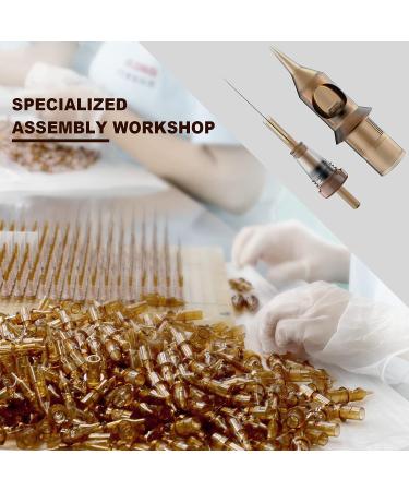 50pcs Assorted Tattoo Cartridge Needles - Curved/Round Magnum Shader - 7RM 9RM 11RM 13RM 15RM - Disposable & Soft Edge - #10 Bugpin RM - EN02-50KIT-T - Buy Online on SooperMarket.com