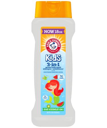 Arm & Hammer Kids 3-In-1 Gentle Bodywash Shampoo + Conditioner Watermelon Kiwi - 18 Fl Oz