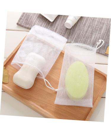Buy NOLITOY 100 Pcs Soap Bag Foam Net - Mesh Soap Pouch & Saver for Body & Facial - White Shower Loofah - 12x9CM - Perfect for International Shipping - Buy Online on SooperMarket.com