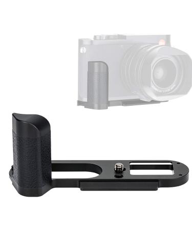JJC HG-Q2 Leica Q2 Hand Grip, Arca Swiss Type Quick Release QR, Anti Slip Metal Holder Hand Grip, Aluminum Aloy, Compatible with Leica Q2, Replaces Leica 19540 handgrip