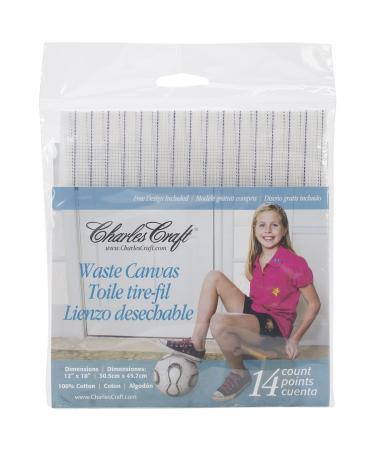 DMC Charles Craft Waste Canvas 14 Count 12"X18", Natural 12 by 18-Inch