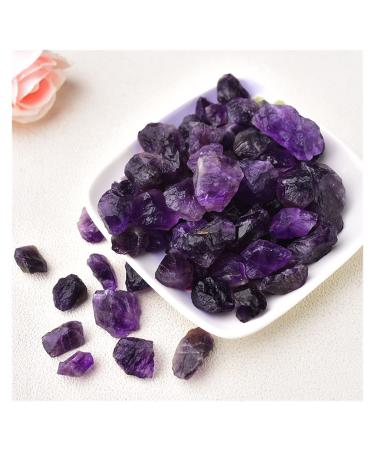 Gemstones and Crystals Natural Crystals Stone Minerals Specimen Amethyst Rose Quartz Irregular Shape Rough Rock Stone Aquarium Decoration FUZEGRDLI (Color : Dreamy Purple Size : 30g) 30g Dreamy Purple