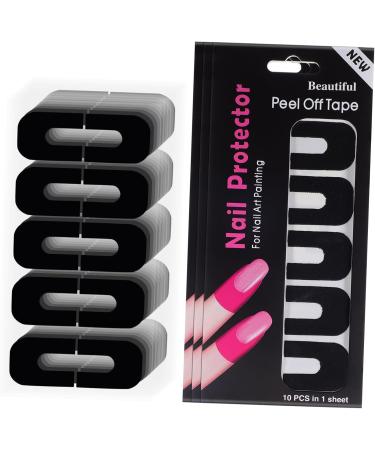 FRCOLOR Nail Protector 200 Sheets Safety mask Protector Nail Care Tools Nail Polish Nail tearable Edge Sticker Protective Agent Protective Film s Sticker Adhesive Tape 3.00X2.50X0.10CMx2pcs As Shownx2pcs - Buy Online on SooperMarket.com