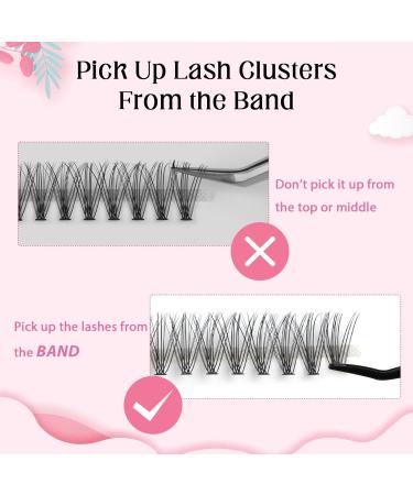 Parriparri 20D-0.07C 200Pcs Cluster False Eyelashes Extension | DIY At Home C Curl Russian Lashes | Individual 8-16MM Mix - Buy Online on SooperMarket.com