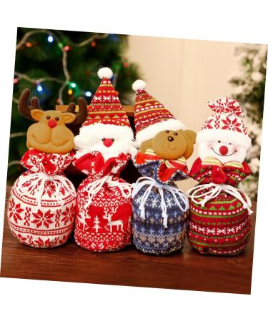 KOMBIUDA 1pc Christmas Candy Portable Storage Ornament Hanging Bag Little Knitted Bear Adorable Kids Bags - Buy Online on SooperMarket.com
