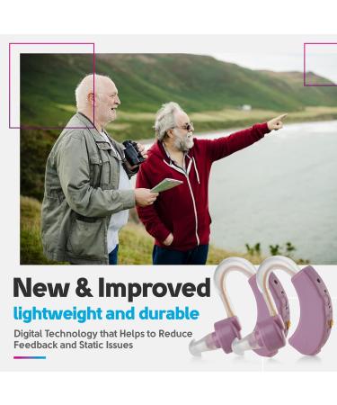 Set of 2 Small Noise-Reducing Digital Devices for Adults, Seniors & Women - Purple - Buy Online on SooperMarket.com