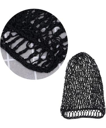 LUOEM Black Crochet Hairnet Sleep Cap Snood Cover for Women - 5.9 x 3.9 x 0.12 inch - Buy Online on SooperMarket.com