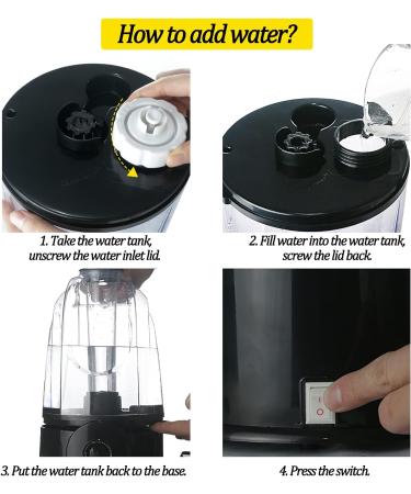 Coospider Reptile Fogger Terrariums Humidifier Fog Machine Mister 3L Large Tank 380L/hr High Volume Fog Ideal for Paludarium/Vivarium/Reptiles/Amphibians/Herps - Buy Online on SooperMarket.com
