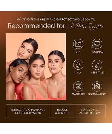 MAKARI Extreme Active Botanical Body Oil - 125ml | Softens, Conditions, Hydrates & Rejuvenates Skin | Fades Marks, Blemishes & Spots | For All Skin Types - Buy Online on SooperMarket.com
