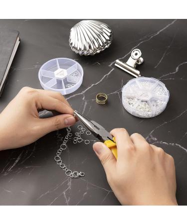 1000PCS Open Jump Rings Kit with Lobster Clasps and Opener - Gold | Handyman Crafts for Jewelry Making, Keychains, and Necklace Repair - Buy Online on SooperMarket.com