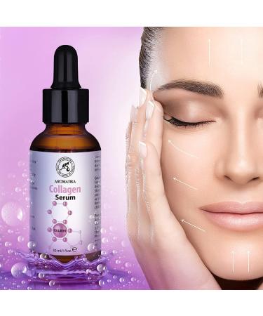 Collagen Face Serum for Face & Skin Care - 30ml Glass Bottle - w/Pure Collagen for All Skin Types - Anti Age Serum - Collagen Booster Serum - Buy Online on SooperMarket.com