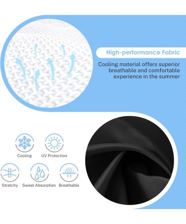 Feugoant Compression Arm Cups for Men & Women - UV Protection Cooling Sports Sleeves (4 Pairs) - Black White Gray Orange - Laundry Bag Included - Buy Online on SooperMarket.com