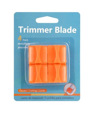 Replacement Blades for Firbon Weenkler Evteck Flisin Paper Cutter Paper Cutter Trimmer Blade with Security Safeguard Design for A4 Carstock Photo and Wrapping (4 Packs)