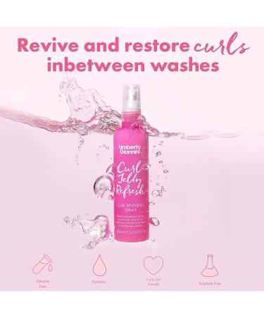 Umberto Giannini Curl Jelly Refresh - Moisturizing Styling Spray for Defined Curls, Zero Frizz - 5 Fl Oz - Buy Online on SooperMarket.com
