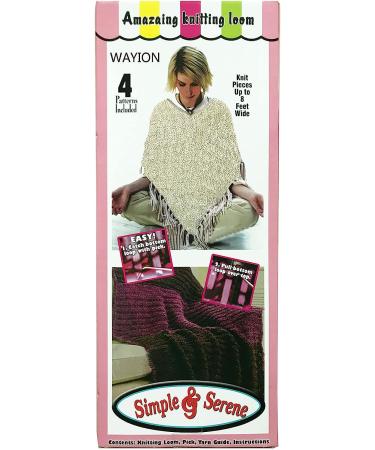 WAYION 55 Afghan Serenity Loom Knitting Board Kit - Step by Step Instructions - Experienced Loom Knitter - Blue/Pink (Pink) - Buy Online on SooperMarket.com