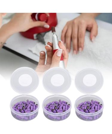 Nail Sanding Bands Smoothing Nail Art Sanding Bands with Storage Box for Manicure (Violet) - Buy Online on SooperMarket.com