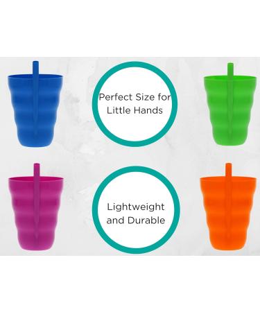 Arrow Sip-A-Cup with Built-In Straw for Kids - Purple Blue Green Orange (4 Pack) - Buy Online on SooperMarket.com