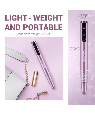 MelodySusie Cordless Nail Drill - Rechargeable Electric Efile Kit for Acrylic Gel Nails - Purple - Buy Online on SooperMarket.com