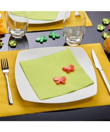 Le Napage Anise Green 40 Napkins - Tex Touch 38x38 cm FSC Cellulose Wadding - Eco-Friendly Tableware - Buy Online on SooperMarket.com