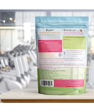 Organic Turmeric Powder 250g - Soil Association Certified Pure Curcumin Root Powder for Sauces, Soups, Curry, Meat, and Vegetables by TheHealthyTree Company - Buy Online on SooperMarket.com