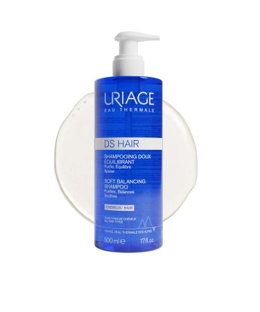 URIAGE DS HAIR anti -scales treatment shampoo 500 ml - removed scales relieves itching cleans & brings into balance - all hair types - sensitive & irritated scalp 500 ml (1 Pack)