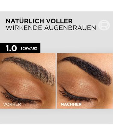 L'Or al Paris Ammonia-Free Eyebrow Color - Radiant Black 10 Applications | Perfectly Maintained Brows Worldwide - Buy Online on SooperMarket.com