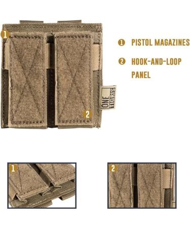 OneTigris MOLLE Tactical Pistol Magazine Pouch | M1911/92F/GLOCK | Reusable Brown Packaging - Shop Internationally! - Buy Online on SooperMarket.com