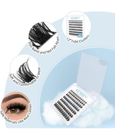 Lash Clusters 84 Pcs - DIY Cluster Eyelash Extensions - Soft and Comfortable - C-Mix (8-16mm) Windy - Buy Online on SooperMarket.com