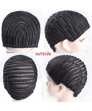 Refined Braided Wig Caps - Crochet Cornrows Cap for Easy Wig Making | Glueless Hair Net Liner - Buy Online on SooperMarket.com