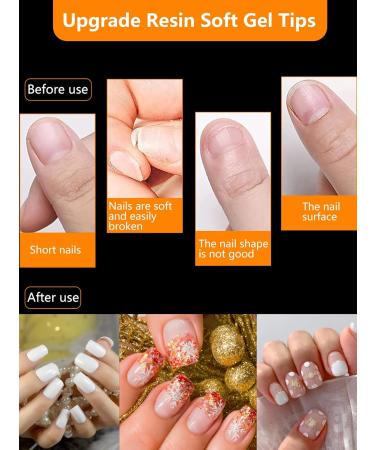 504 Pieces Artificial Nails - Half-Matted Flat Square Shape 12 Sizes Nail Tip Set for Perfect Manicure & Nail Art - Invisible Armor Design - Buy Online on SooperMarket.com