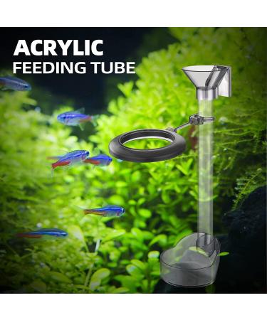 UPETTOOLS Shrimp Feeding Dish Set: Aquarium Fish Feeder Tube Kit with Ring & Brush - Buy Online on SooperMarket.com