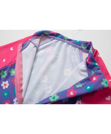 BONVERANO Baby Girls Long-Sleeve Swimsuit | UPF 50+ Sun Protection | Purple | 6-9 Months - Buy Online on SooperMarket.com