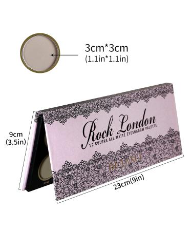DE LANCI Matte Eyeshadow Palette - 12 Natural Shades for Older Women, Cool Gray Tones, Talc-Free, Mirror Included - Buy Online on SooperMarket.com