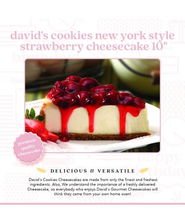 David's Cookies Strawberry Cheesecake - Premium Fresh Ingredients - Surprise Your Friend and Family With Our Strawberry NY Stylish Cheesecake Cake Dessert - Buy Online on SooperMarket.com
