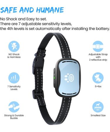 PcEoTllar Small Dog Bark Collar - Humane Anti Barking Device with 7 Levels Vibration & Beep Modes - Buy Online on SooperMarket.com