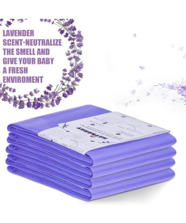 Diaper Pail Refill Compatible with Dekor Classic Bags 4 Pack with Lavender Scent Holds up to 2178 Diapers - Buy Online on SooperMarket.com