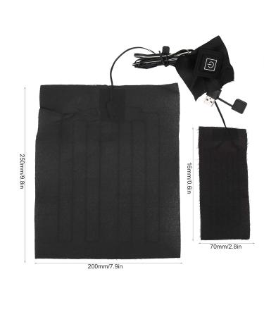 2 in 1 USB Heating Cushion - Adjustable Temperature Waterproof Heating Pad for Clothing Vest - 3 Gears of Electric Heat - Buy Online on SooperMarket.com