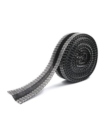 LELE LIFE 32.8ft Pants Edge Shorten Self-Adhesive Pants Mouth Paste, Permanent Washable Iron-On Hem Clothing Tape, Sewing Adhesive Tape, Fabric Fusing Tape for Pants Jeans Clothes, Black