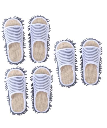 minkissy 2 Pairs Slippers Slipper Mop Slipper Cleaning Womens Socks Non Slip Socks Wooden Floor Cleaner Wood Floor Cleaner Cloth Slipper Indoor Shoes Multipurpose Non-slip Shoes 27x13cm 9x2pcs