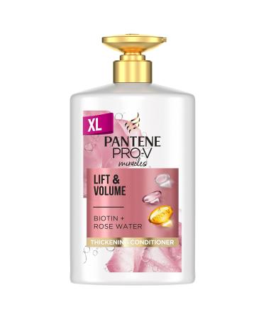 Pantene Biotin & Rose Water Hair Thickening Conditioner Lift 'n' Volume 1l Silicone Free Volume Conditioner Conditoner