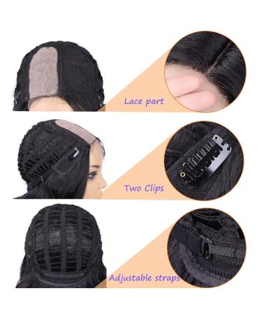 Lady Miranda 16 Loose Wave Lace Part Wig - Black Synthetic Heat Resistant Full Wig for Women - Buy Online on SooperMarket.com