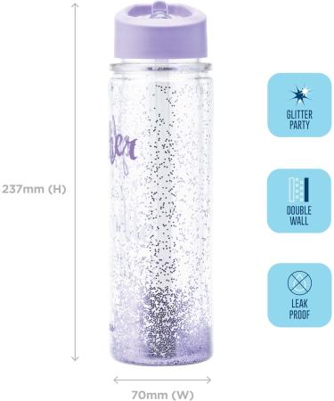 Smash 23138 Glitter Bottle Purple 9.5 x 6.5 x 24 cm 9.5 x 6.5 x 24 cm Glitter - Buy Online on SooperMarket.com