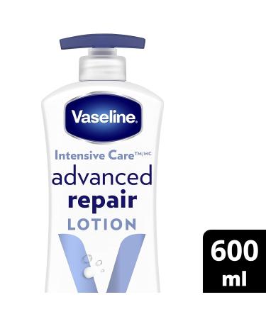Vaseline Intensive Care Advanced Repair Unscented Lotion 600ml - Deep Moisturizing & Hydration for All Skin Types - Buy Internationally - Buy Online on SooperMarket.com