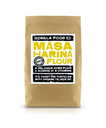 Gorilla Food Co. Masa Harina White Corn Tortilla Flour (GMO Free) - 800g