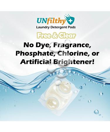 UNfilthy Concentrated Unscented Laundry Pacs - 30 Count | Eco-Friendly & International Shipping - Buy Online on SooperMarket.com